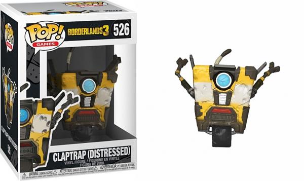 Borderlands 3 Video Game Claptrap Distressed POP! Vinyl Figure #526 FUNKO MIB picture