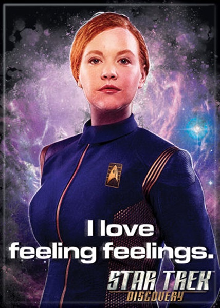 Star Trek Discovery Sylvia Tilly I love feeling feelings Fridge Magnet UNUSED