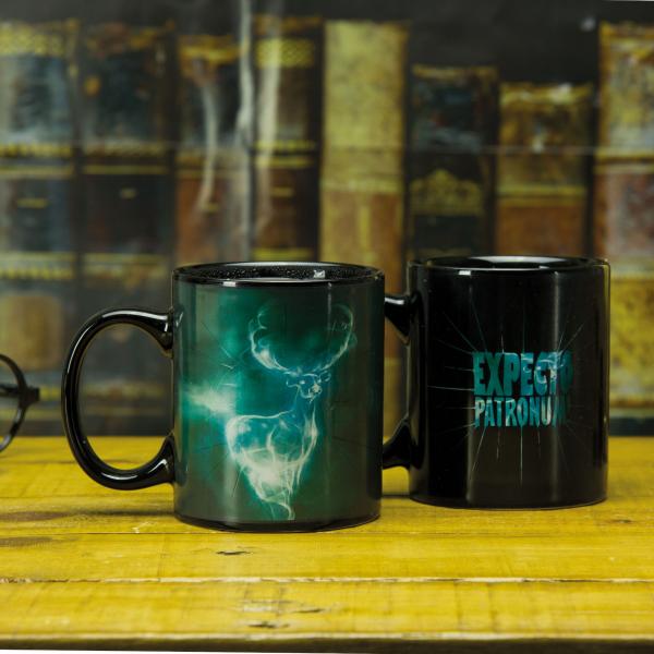 Harry Potter Patronus Image Heat Change 10 oz Ceramic Mug NEW UNUSED BOXED picture