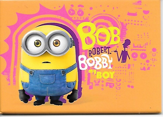 Minions Movie Minion Bob Robert, Bobby my Boy Refrigerator Magnet NEW UNUSED