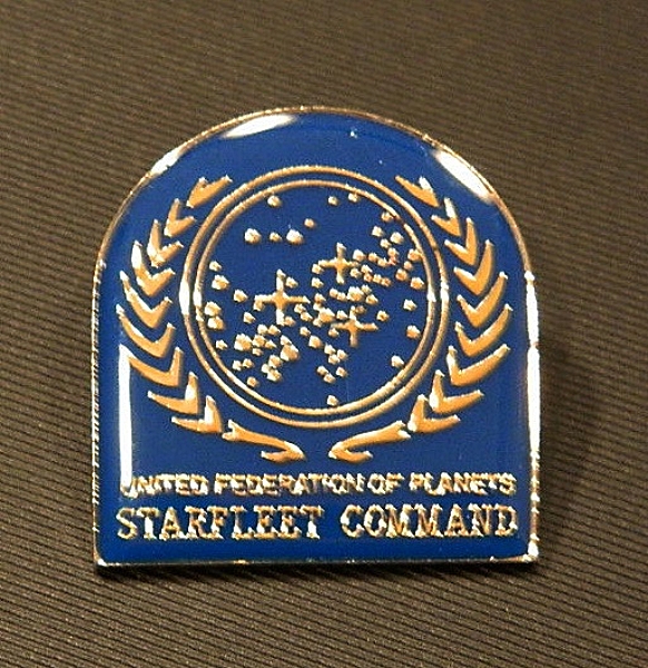Star Trek: The Next Generation UFP Starfleet Command Metal Enamel Pin 1988 NEW