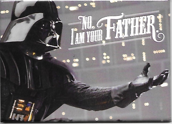 Star Wars Darth Vader NO, I Am Your Father Photo Refrigerator Magnet NEW UNUSED