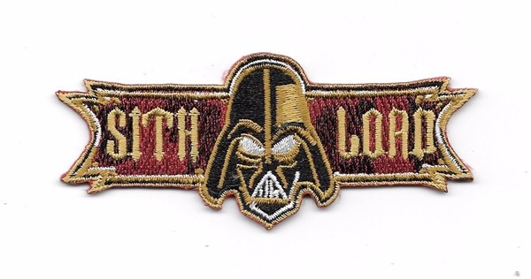 Star Wars, Darth Vader Mask and Sith Lord Logo Embroidered Patch NEW UNUSED