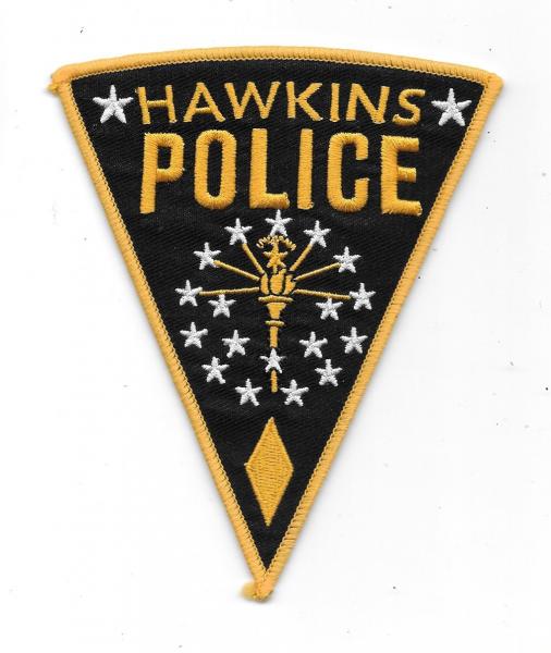 Stranger Things TV Series Hawkins Police Logo Embroidered Patch Style 2 UNUSED