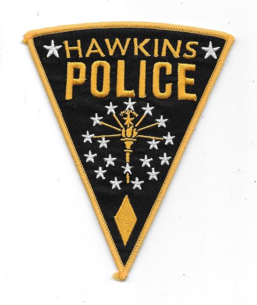 Stranger Things TV Series Hawkins Police Logo Embroidered Patch Style 2 UNUSED picture