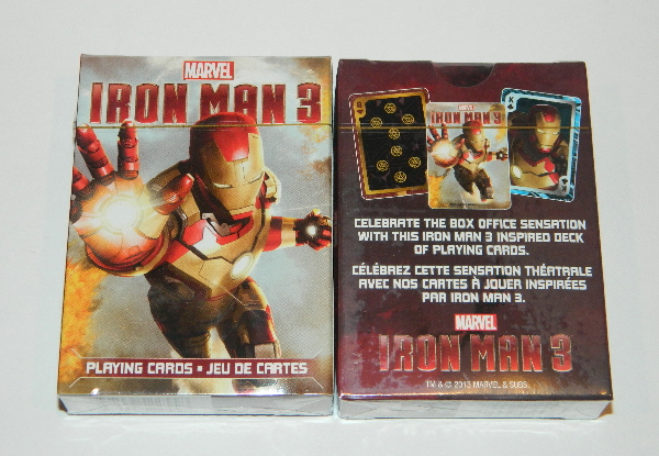 Iron Man 3 Movie Photo Illustrated Poker Playing Cards Deck, NEW SEALED picture