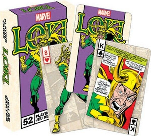 Marvel Loki Comic Art Illustrated Poker Playing Cards Deck, NEW SEALED picture