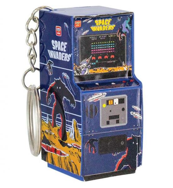 Space Invaders Arcade Game 3D Arcade Image Metal Key Chain Key Ring NEW UNUSED picture