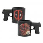 Marvel Comics Deadpool Sculpted Pistol Handle 20 oz Ceramic Coffee Mug UNUSED