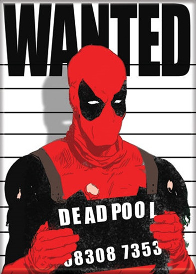 Marvel Comics Deadpool Wanted Lineup Picture Comic Art Refrigerator Magnet NEW
