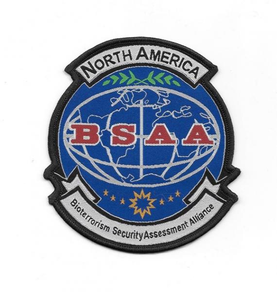 Resident Evil North America BSAA Logo Weave Style Patch, NEW UNUSED