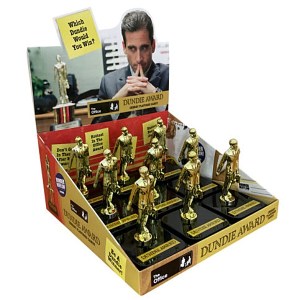 The Office Dundie Award Cherry Sours Embossed Figural Tins Box of 9 NEW SEALED picture