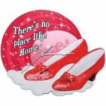 The Wizard of Oz Ruby Slippers Quote 11.25" Cordless Wall Clock, NEW SEALED
