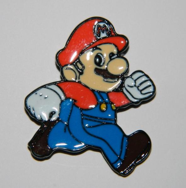 Super Mario Bros. Video Game Mario Figure Metal Enamel Pin NEW UNUSED picture