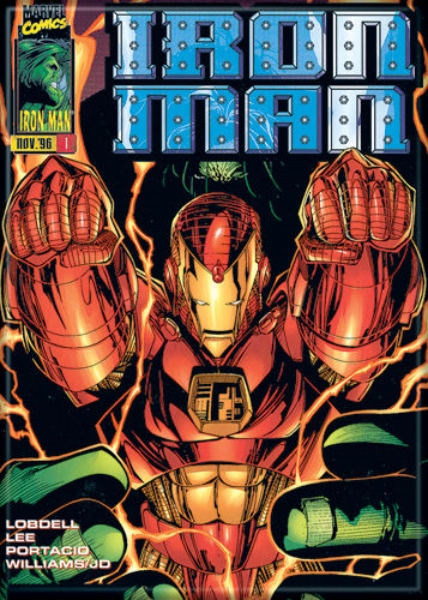 Marvel Comics Iron Man Comic Book Cover Vol 2 #1 Refrigerator Magnet NEW UNUSED