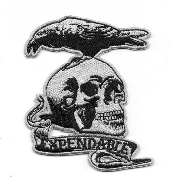 The Expendables Movie Skull and Crow Team Logo Embroidered Patch NEW UNUSED