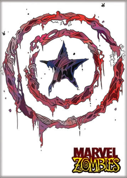 Marvel Zombies Captain America Shield Art Image Refrigerator Magnet NEW UNUSED