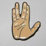 Star Trek Vulcan Hand Live Long and Prosper Salute Metal Enamel Pin NEW UNUSED