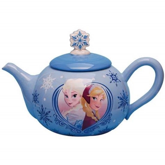 Walt Disney Frozen Movie Elsa and Anna Image Ceramic 36 oz Teapot NEW UNUSED picture