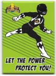 Mighty Morphin Power Rangers Let the Power Protect You Refrigerator Magnet NEW