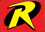 DC Comics Batman, Robin's R Yellow and Red Logo Refrigerator Magnet, NEW UNUSED