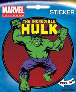 Marvel Comics The Incredible Hulk Angry Stance Image Peel Off Sticker Decal NEW
