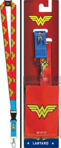 Wonder Woman Repeating WW Logo Lanyard with Logo Badge Holder NEW UNUSED