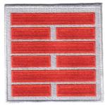 G.I. Joe Snake Eyes Ninja Clan Red & Silver Logo Patch, NEW UNUSED