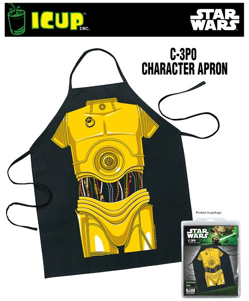 Star Wars C-3PO Be The Character Adult Polyester Apron, NEW SEALED picture