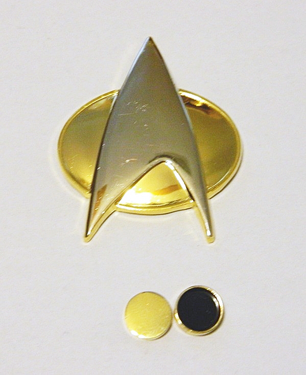Star Trek: The Next Generation Lieutenant J.G. Communicator & Rank Pips Pin Set