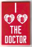 Doctor Who I Heart Heart The Doctor 2 x 3 Refrigerator Magnet, NEW UNUSED