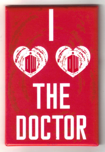 Doctor Who I Heart Heart The Doctor 2 x 3 Refrigerator Magnet, NEW UNUSED
