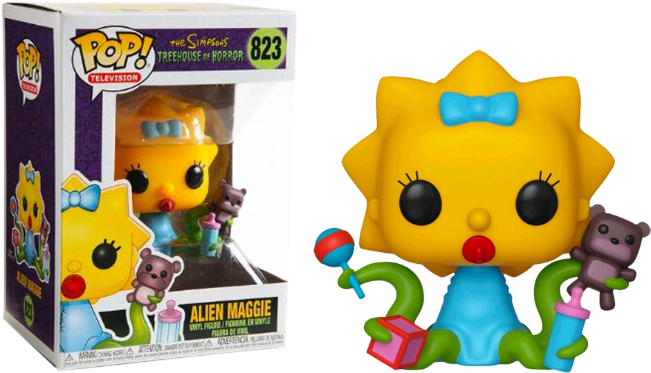 The Simpsons Alien Maggie Treehouse of Horror Vinyl POP! Figure Toy #823 FUNKO picture