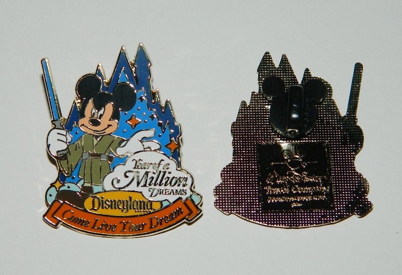 Mickey Mouse Year of a Million Dreams Star Wars Jedi Metal Enamel Pin NEW UNUSED picture