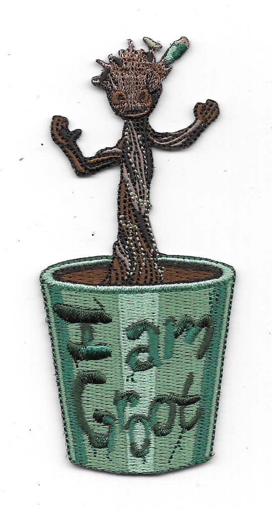 Guardians of the Galaxy Vol 2 I Am Groot! In Pot Image Embroidered Patch UNUSED