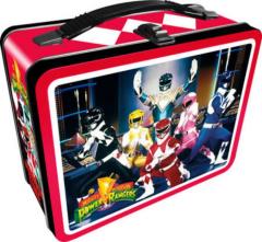 Power Rangers TV Series Group Photo Image Carry All Tin Tote Lunchbox NEW UNUSED