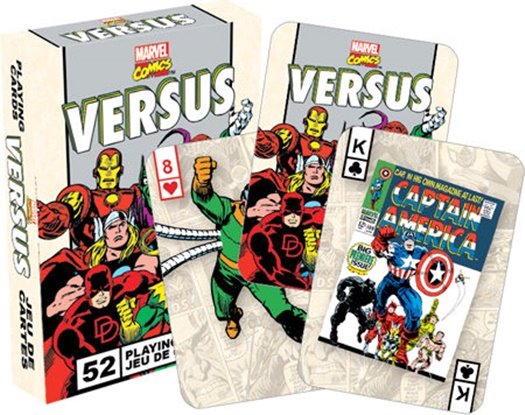 Marvel Heroes Versus Villains Retro Comic Art Illustrated Playing Cards Deck NEW
