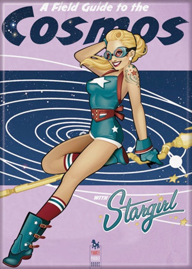 DC Comics Bombshells Stargirl Guide to the Cosmos Art Refrigerator Magnet, NEW
