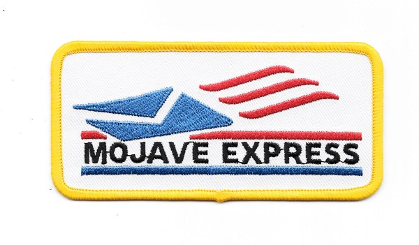Fallout Video Game Mojave Express Courier Logo Embroidered Patch, NEW UNUSED