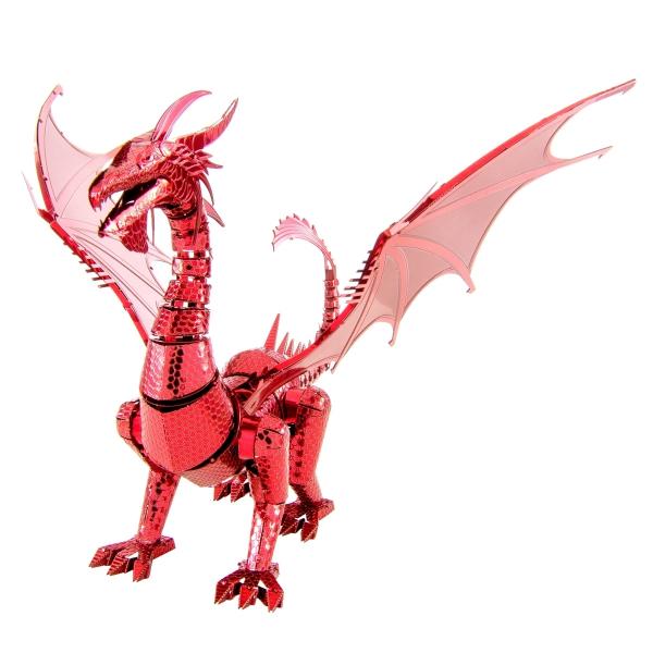 Red Dragon Fantasy Metal Earth ICONX 3D Steel Model Kit #ICX115 NEW SEALED picture