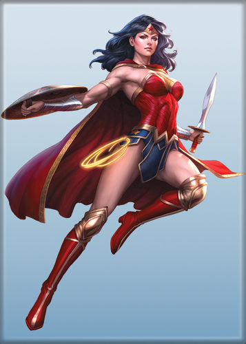DC Comics Wonder Woman Flying ArtGerm Comic Art Refrigerator Magnet NEW UNUSED