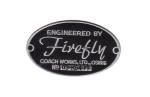 Firefly / Serenity Engineered By Firefly Coach Works Logo Embroidered Patch, NEW