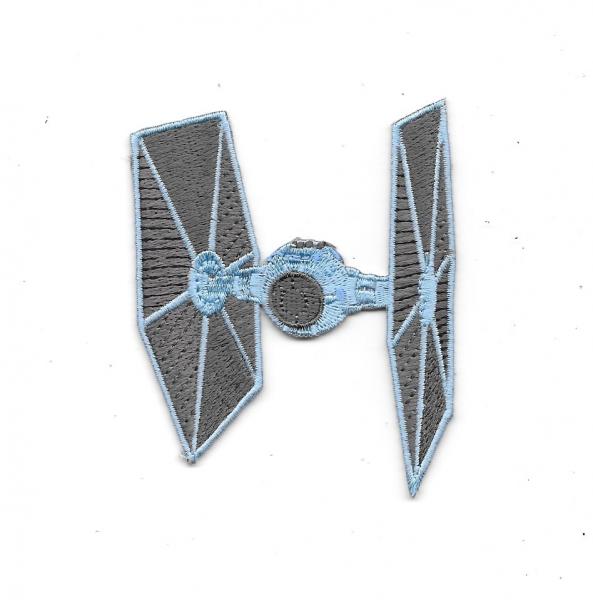 Star Wars Imperial Tie Fighter Ship Die-Cut Embroidered Patch NEW UNUSED picture