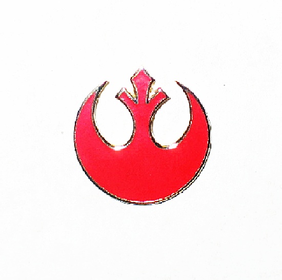 Classic Star Wars Rebel Alliance Red Squadron Logo Metal Pin Small Version, NEW