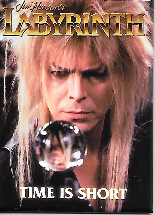 Labyrinth Movie Jareth Image Time Is Short Photo Refrigerator Magnet NEW picture