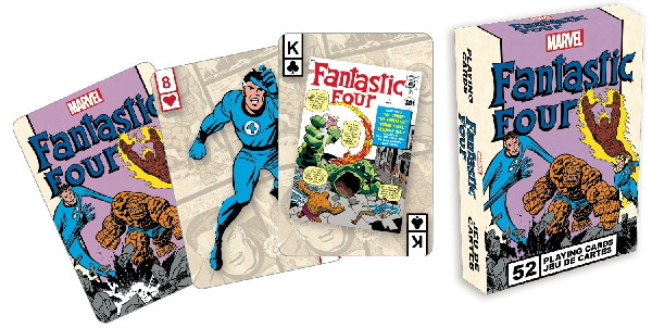 Fantastic Four Comic Art Illustrated Poker Playing Cards Deck, NEW SEALED