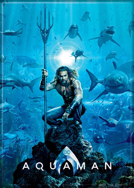 Aquaman Movie Poster Image Photo Refrigerator Magnet NEW UNUSED