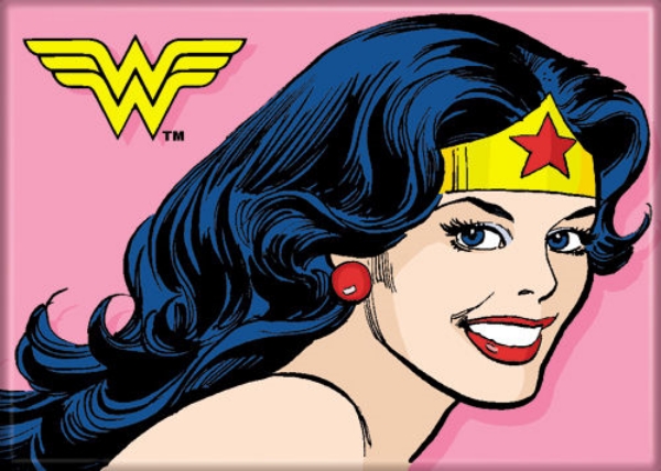 DC Comics Wonder Woman Smiling Face Comic Art Image Refrigerator Magnet NEW picture