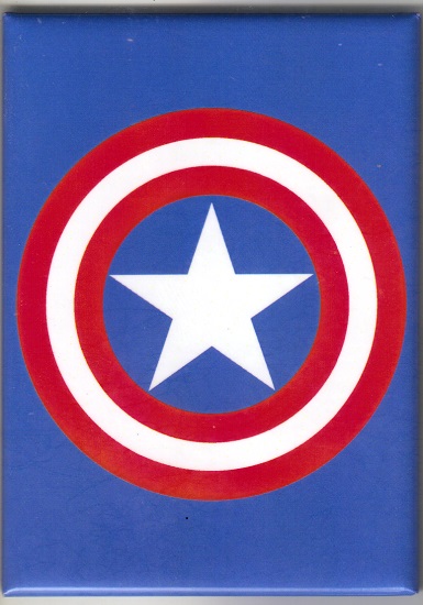 Marvel Comics Captain America Shield Logo Refrigerator Magnet NEW UNUSED