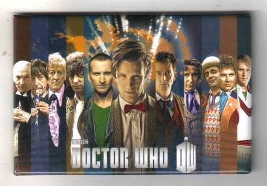 Doctor Who All Eleven Doctors Vertical Collage 2 x 3 Refrigerator Magnet, NEW